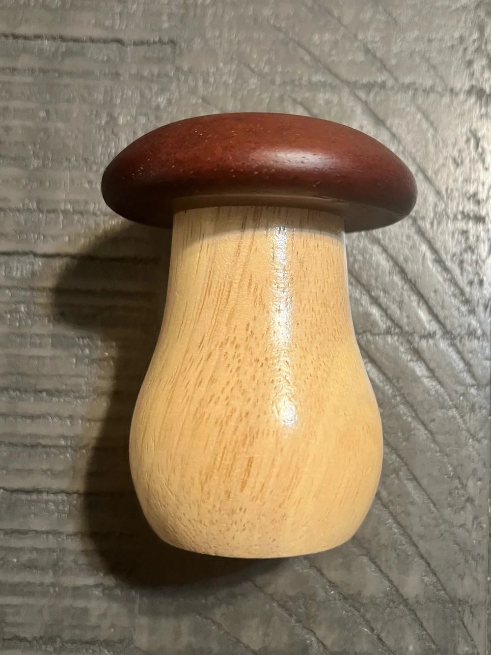Mushroom Toothpick Holder Wooden Mushroom Shape Toothpick Dispenser